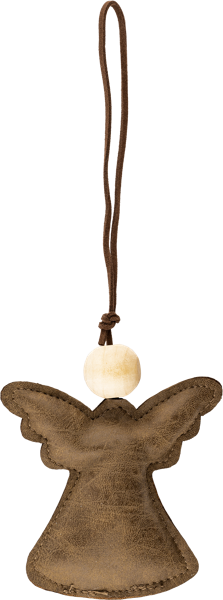 Изображение Елочное украшение 11см кожаное Хофф ангел Хофф Интерьер , 1 шт