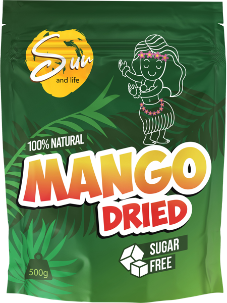 Изображение Сухофрукты сушеные Сан энд лайф манго Виет Дельта м/у, 500 г