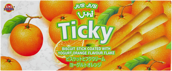 Изображение Соломка в глазури Тики апельсиновый йогурт Юнифирмс кор, 18 г