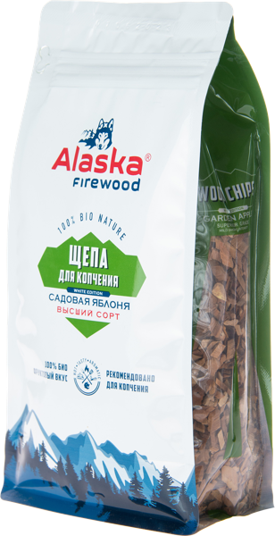 Изображение Щепа для копчения Аляска Файрвуд яблоня Аляска Компани Рус м/у, 300 г