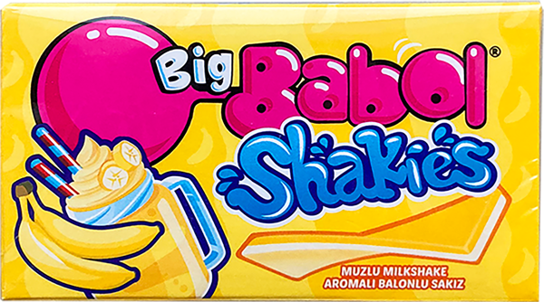 Изображение Жевательная резинка Биг Бабол банановый коктейль Ван Мелле м/у, 26 г