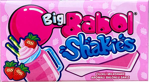 Изображение Жевательная резинка Биг Бабол клубничный коктейль Ван Мелле м/у, 26 г