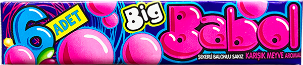 Изображение Жевательная резинка Биг Бабол тутти фрутти Ван Мелле м/у, 27 г