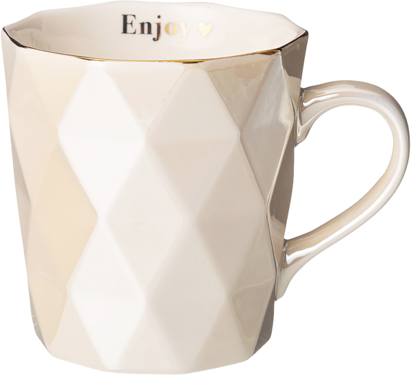 Изображение Кружка 350мл бежевая Лефард энджой перламутровая Лефард , 1 шт