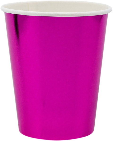 Изображение Одноразовая посуда 250мл Веселая затея стакан розовый фольга Веселая затея кор, 6 шт