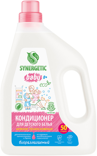 Изображение Кондиционер для белья Синергетик БИО нежное прикосновение детс Синергетик п/у, 1,5 л