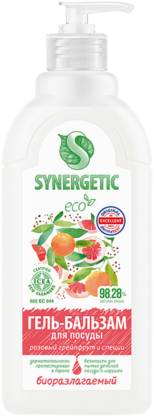 Изображение Средство для мытья посуды Синергетик БИО грейпфрут и специи Синергетик п/у, 500 мл