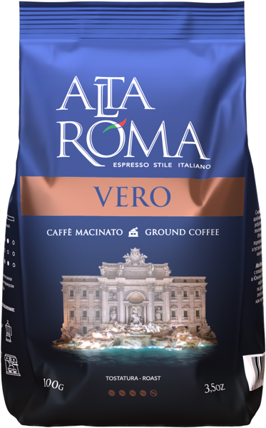 Изображение Кофе молотый Альта Рома Веро 30% арабика Алмафуд м/у, 100 г