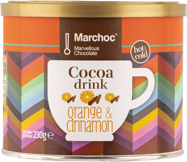 Изображение Горячий шоколад молочный Мархок апельсин корица Гиалузис С. Лтд ж/б, 230 г