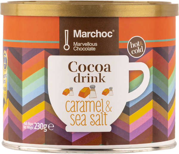 Изображение Горячий шоколад молочный Мархок карамель морская соль Гиалузис С. Лтд ж/б, 230 г
