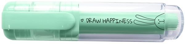 Изображение Текстовыделитель зеленый Би Смарт банни Дженвана Стейшенери , 1 шт