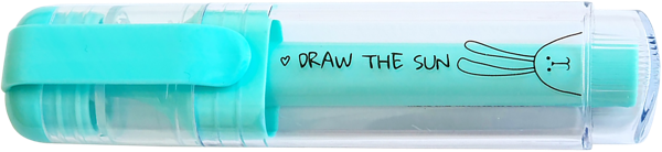 Изображение Текстовыделитель голубой Би Смарт банни Дженвана Стейшенери , 1 шт