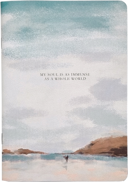 Изображение Тетрадь 40л клетка Би Смарт вайв голубые облака Инфолио Групп , 1 шт