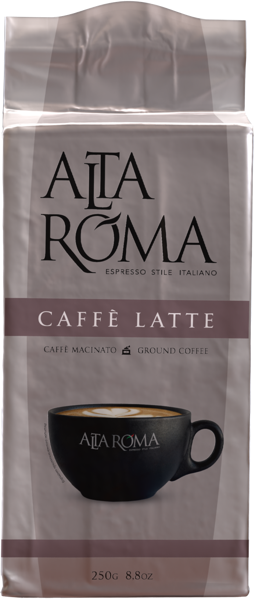 Изображение Кофе молотый Альта Рома каффе латте 100% робуста Алмафуд м/у, 250 г