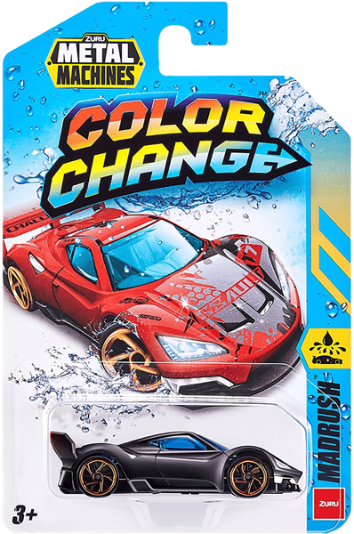 Изображение Машина 1:60 Метал машинс меняющая цвет Зуру к/у, 1 шт