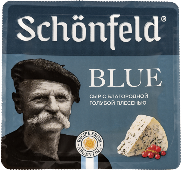 Изображение Сыр 54% с голубой плесенью Шонфелд блю ПиР-ПАК п/у, 100 г