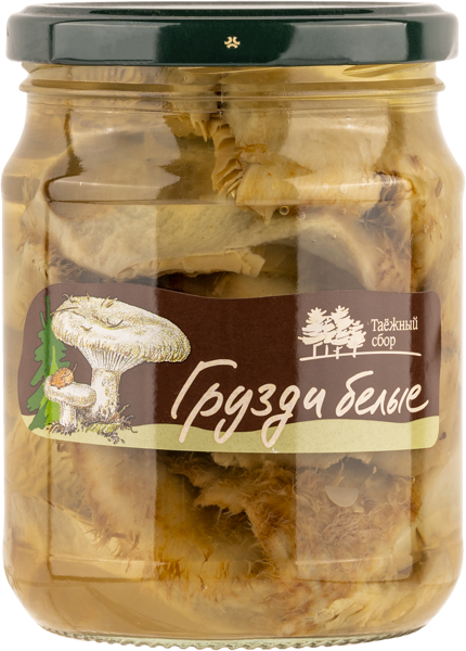 Изображение Грузди соленые Таежный сбор белые резаные Тайга-Продукт с/б, 500 г