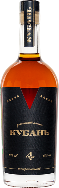 Изображение Коньяк 40% Кубань 4 года Новокубанский с/б, 0,5 л