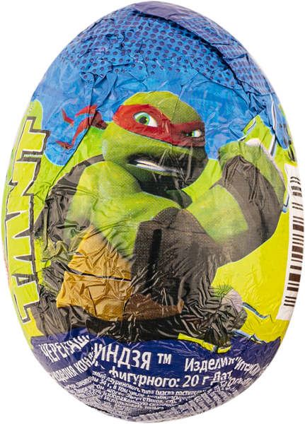 Изображение Шоколад яйцо с игрушкой Черепашки Ниндзя Сладкая сказка п/б, 20 г