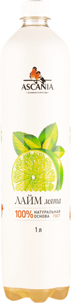 Изображение Напиток газ Аскания лайм Аскания п/б, 1 л