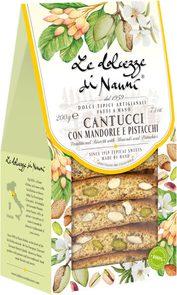 Изображение Кантуччи печенье Дольчезе ди Нанни миндаль фисташка Дольчезе ди Нанни кор, 200 г