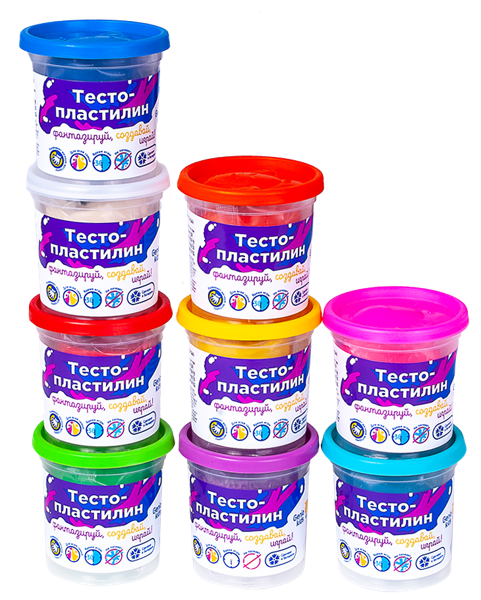 Изображение Пластилин для лепки Дженио Кидс Арт с крышкой- штампиком Страна игрушек к/у, 1 шт