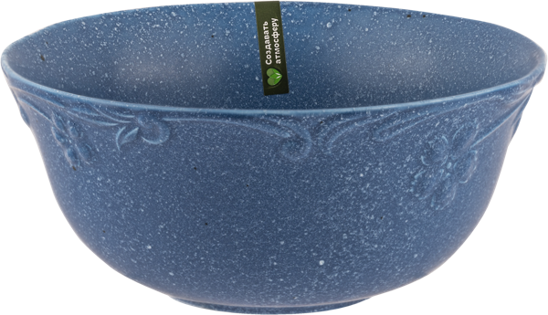 Изображение Миска 20см синяя Табрис сид блоссом с рельефом Ловингхоум , 1 шт