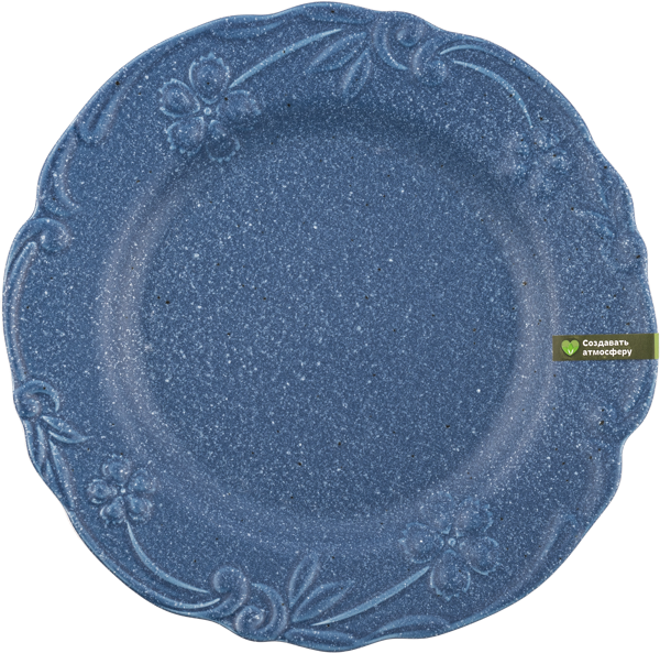 Изображение Тарелка 26см синяя Табрис сид блоссом с рельефом Ловингхоум , 1 шт
