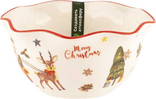 Изображение Салатник 12см белый Табрис санта фигурный Ловингхоум , 1 шт