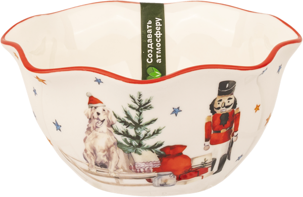 Изображение Салатник 12см белый Табрис щелкунчик лошадка фигурны Ловингхоум , 1 шт