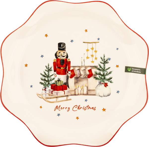 Изображение Тарелка 26см белая Табрис щелкунчик фигурная Ловингхоум , 1 шт