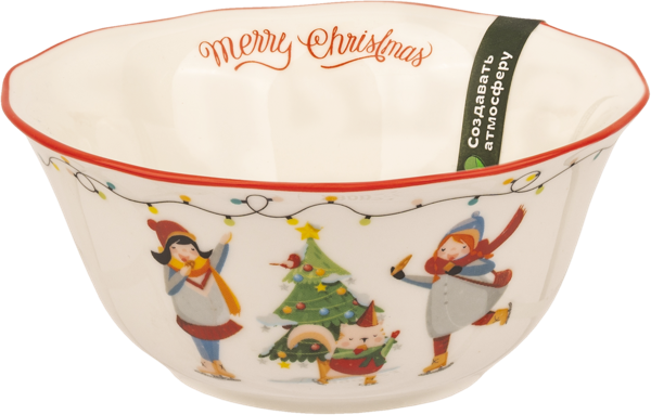 Изображение Салатник 12см белый Табрис щелкунчик ель Ловингхоум , 1 шт