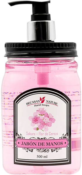 Изображение Мыло жидкое для рук Бекасан нейче сакура БиСиЭс п/у, 500 мл
