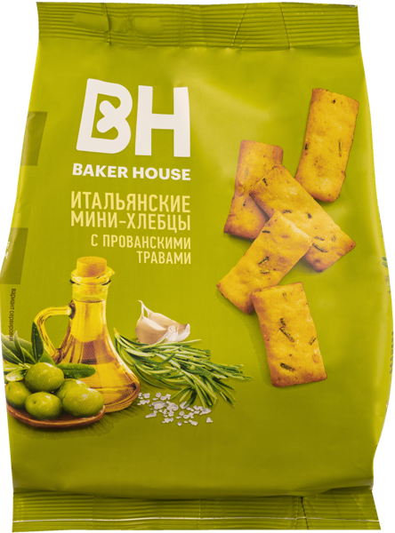 Изображение Хлебцы Бейкер Хаус мини прованские травы Раменский м/у, 110 г