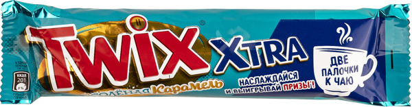 Изображение Батончик Твикс экстра соленая карамель Марс м/у, 82 г