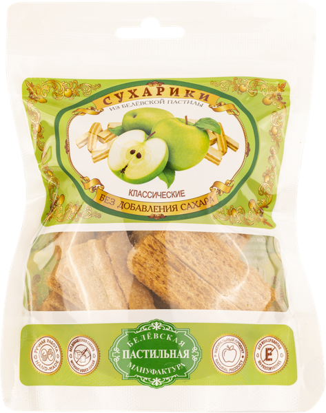 Изображение Сухарики из пастилы Белевская пастила классические без сахара Белевская пастила м/у, 40 г