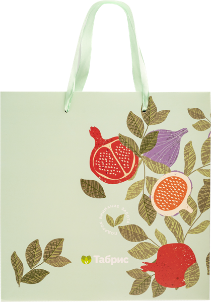 Изображение Пакет 22*22см бумажный Табрис артишок бирюзовый ТАБРИС , 1 шт