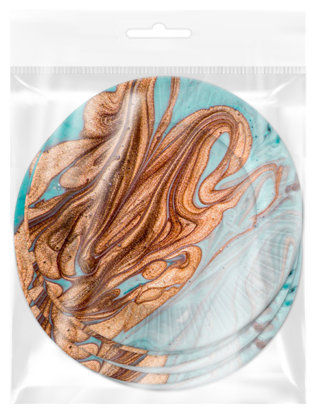 Изображение Одноразовая посуда 23см НД плэй тарелка смола серая НД Плэй м/у, 6 шт