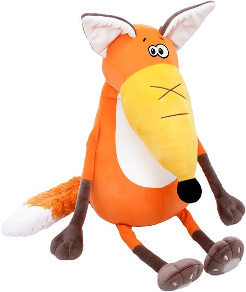 Изображение Мягкая игрушка 32 см Прятки лис пуш Джентл Треже , 1 шт