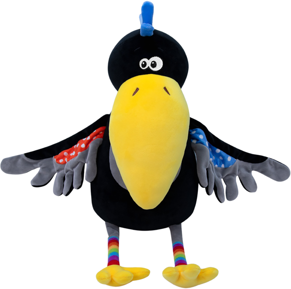 Изображение Мягкая игрушка 32 см Прятки ворон крац Джентл Треже , 1 шт