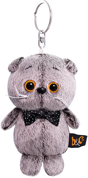 Изображение Брелок для ключей Будибаса басик с бантиком Джи энд Би , 1 шт