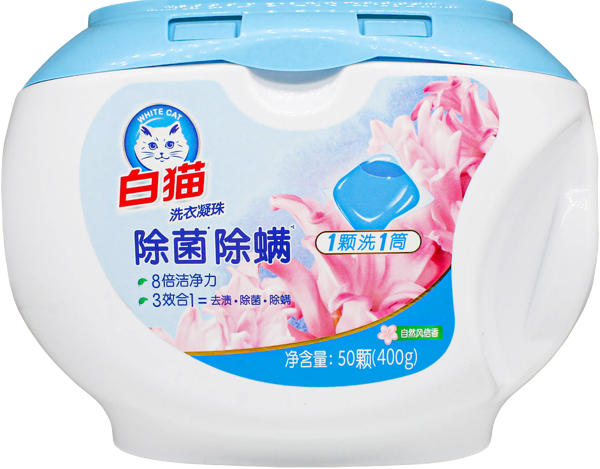 Изображение Капсулы для стирки Баимао цветочный аромат универс Шанхай Хачисон п/у, 50 шт