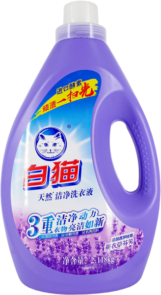 Изображение Средство для стирки жидкое Баимао лаванда универсальное Шанхай Хачисон п/у, 2,1 л