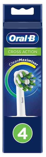 Изображение Насадка для электро щетки Орал-би кросс экт еб50рб белая Проктер Энд Гэмбл п/у, 4 шт