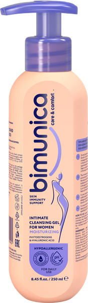 Изображение Гель для интимной гигиены Бимуника увлажняющий Дина + п/у, 250 мл