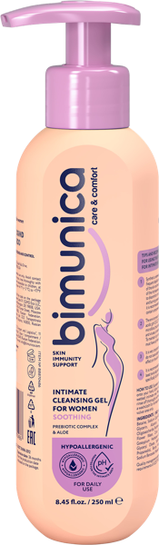 Изображение Гель для интимной гигиены Бимуника успокаивающий Дина + п/у, 250 мл