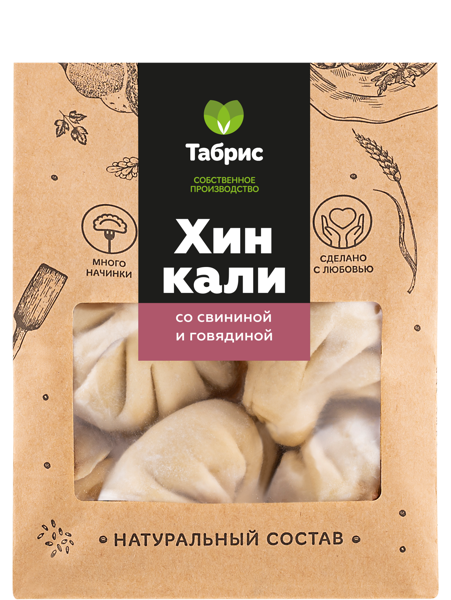 Изображение Хинкали замороженные Со свининой и говядиной СП ТАБРИС м/у, 640 г