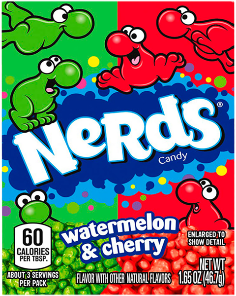 Изображение Драже Нердс арбуз дикая вишня Феррара кор, 46,7 г