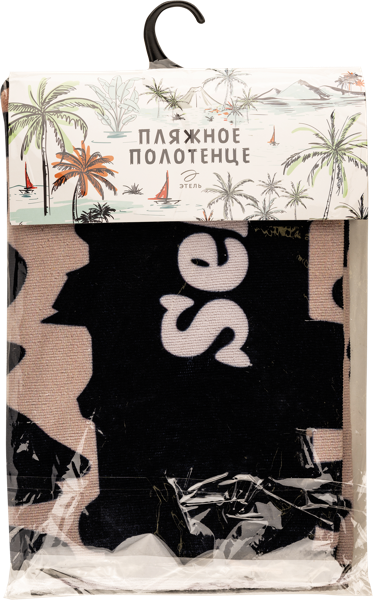 Изображение Полотенце 70*140см пляжное Этель леопард Этель м/у, 1 шт