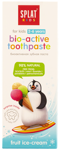 Изображение Зубная паста детская 2-6лет Сплат кидс фруктовое мороженое Сплат Косметика к/у, 50 мл